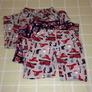 Carter’s Boys Firefighter Pajama Pants Lot (3)